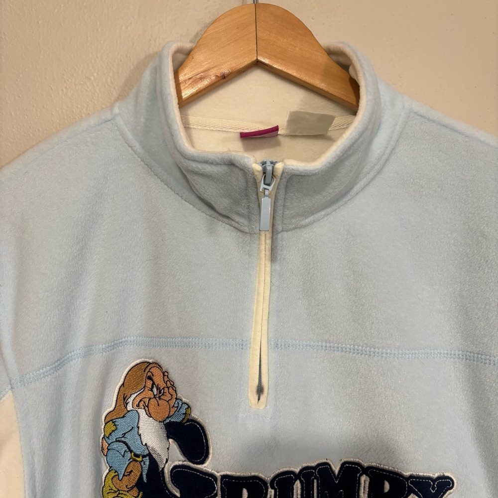 Disney Fleece Pullover Sweatshirt Size Large 12/14 Snow White Grumpy Character - Picture 3 of 7